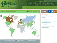Tablet Screenshot of globalorganictrade.com